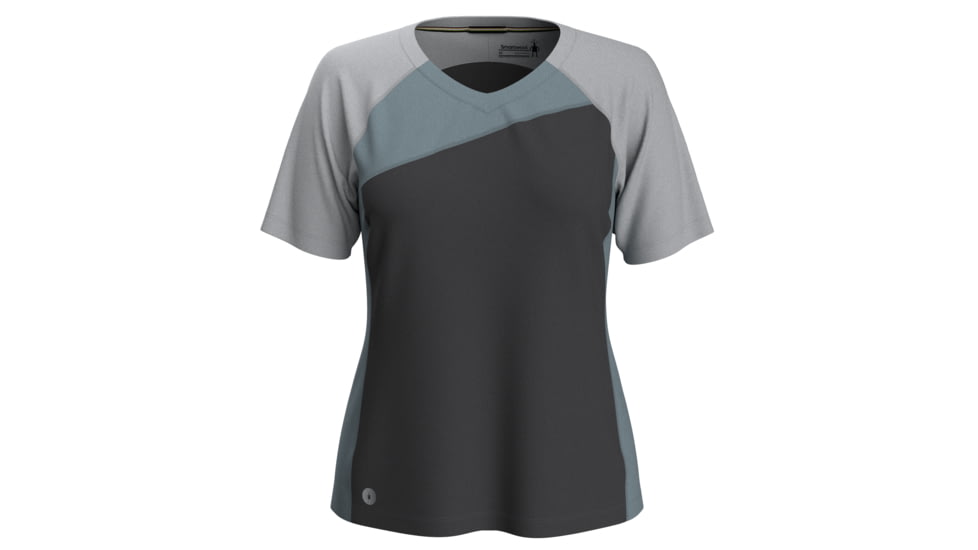 Smartwool Ultralite Mountain Bike Short Sleeve Tee - Womens, Charcoal Heather, Extra Large, SW0165900101-XL