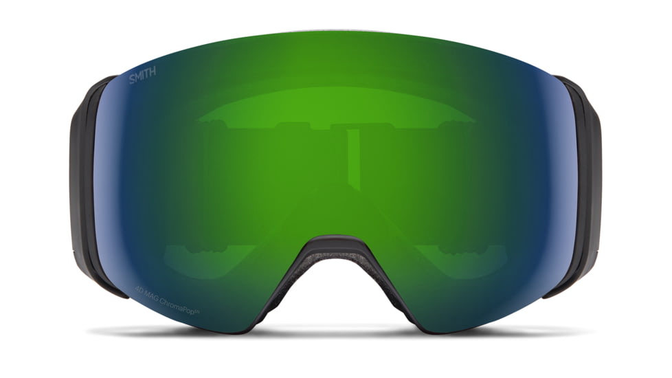 Smith 4D Mag Goggle, Chromapop Sun Green Mirror, Black, M007320JX99MK