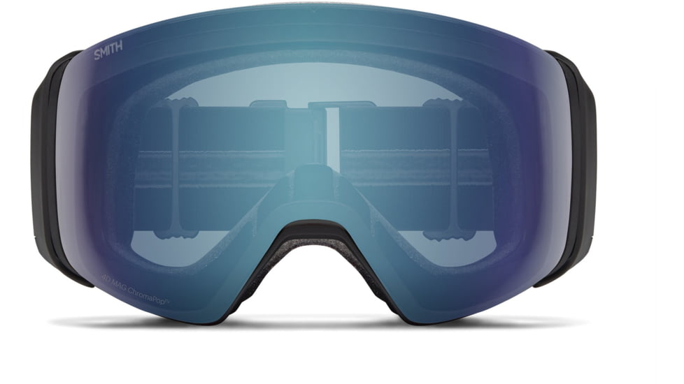 Smith 4D Mag Goggle, MAG Series, Black, ChromaPop Everyday Blue Mirror Lens, M007320JX994B