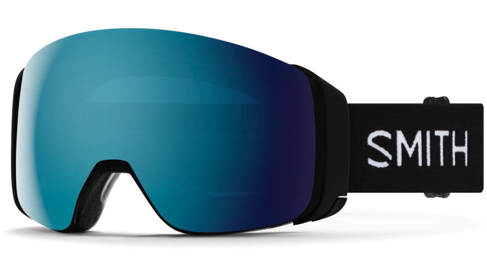 Smith 4D Mag Goggle, MAG Series, Black, ChromaPop Sun Blue Mirror Lens, M007320JX994K