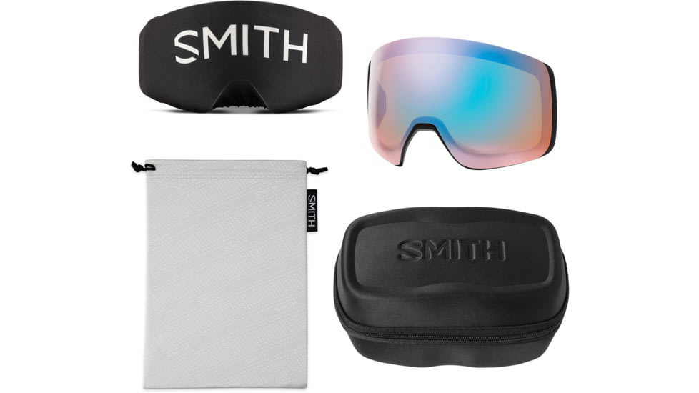 Smith 4D Mag XL Goggle, MAG Series, Black, ChromaPop Everyday Blue Mirror Lens, M007830JX994B