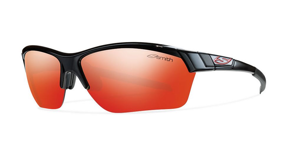 Smith Approach Max Sunglasses - Black Frame w/ Red Mirror/Ignitor/Clear and APMPCDMBK