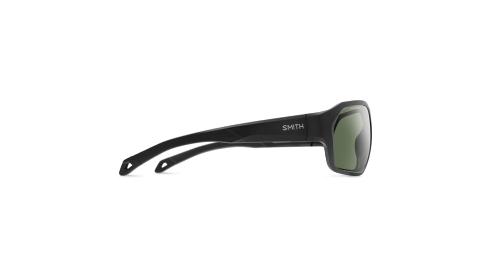 Smith Deckboss Sunglasses, Matte Black Frame, ChromaPop Polarized Gray Green Lens, 20406600363L7