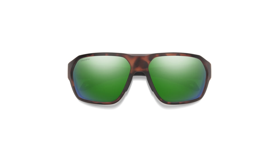 Smith Deckboss Sunglasses, Matte Tortoise Frame, ChromaPop Polarized Green Mirror Lens, 204066N9P63UI