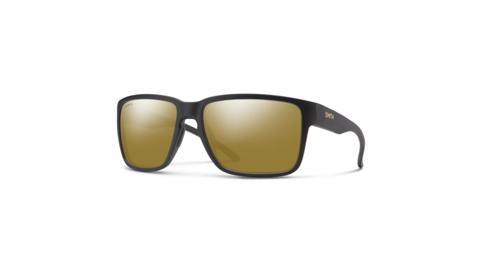 Smith Emerge Sunglasses, Matte Black Frame, ChromaPop Polarized Bronze Mirror Lens, 204055I4660QE