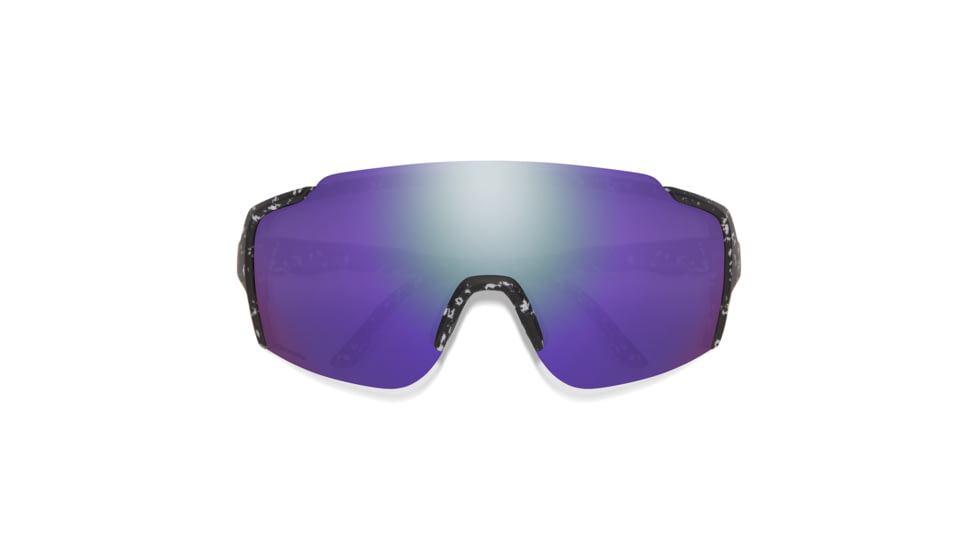 Smith Flywheel Sunglasses, Matte Black Marble Frame, ChromaPop Violet Mirror Lens, 2015172MS99DI