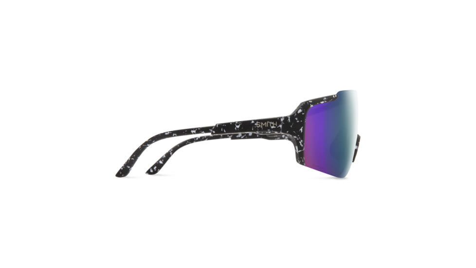Smith Flywheel Sunglasses, Matte Black Marble Frame, ChromaPop Violet Mirror Lens, 2015172MS99DI