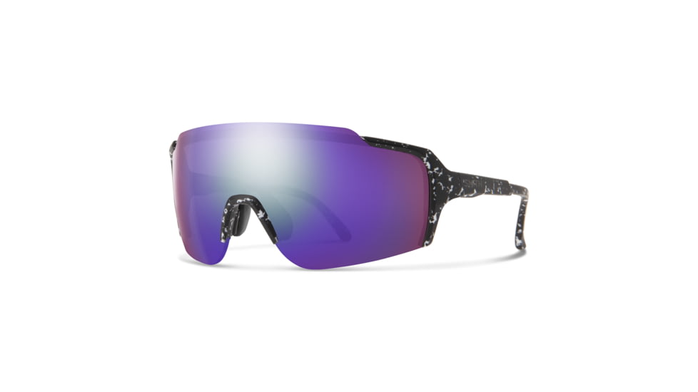Smith Flywheel Sunglasses, Matte Black Marble Frame, ChromaPop Violet Mirror Lens, 2015172MS99DI