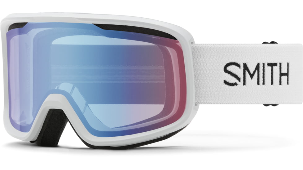 Smith Frontier Goggle, Blue Sensor Mirror, White, M0042933299ZF
