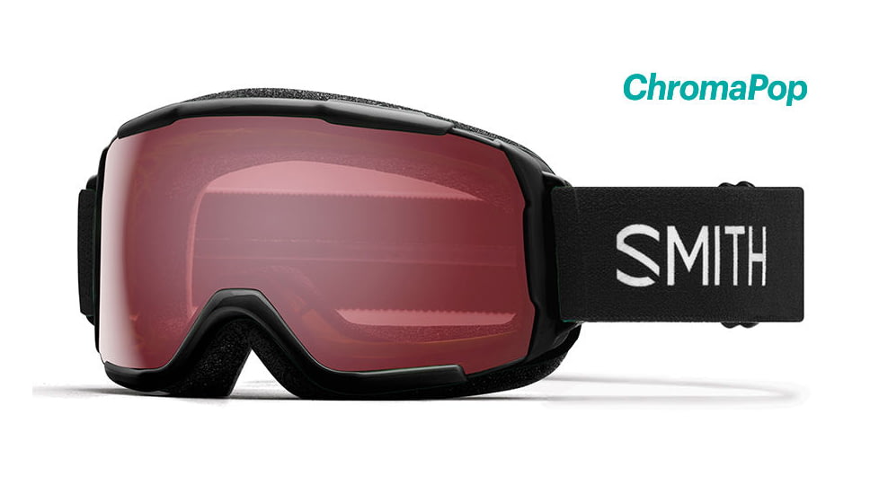 Smith Grom ChromaPop Youth Goggle, Black/Chromapop Everyday Rose, GR6CPABK18