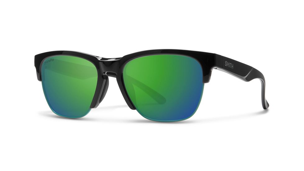 Smith Haywire Sunglasses, Black Frame, Chromapop Green Mirror Lens, 20151880755MC