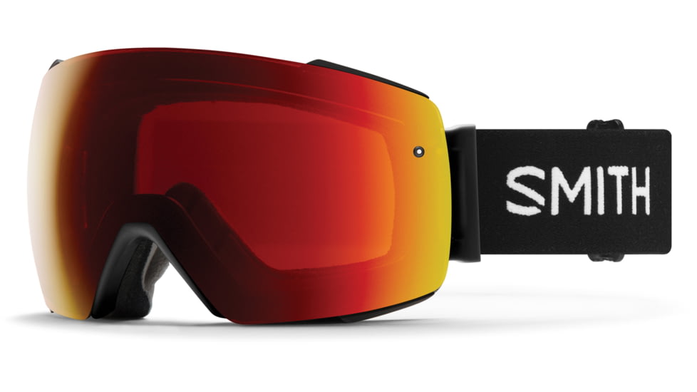 Smith I/O Mag Goggles, Black, Chromapop Sun Red Mirror, M004272QJ996K