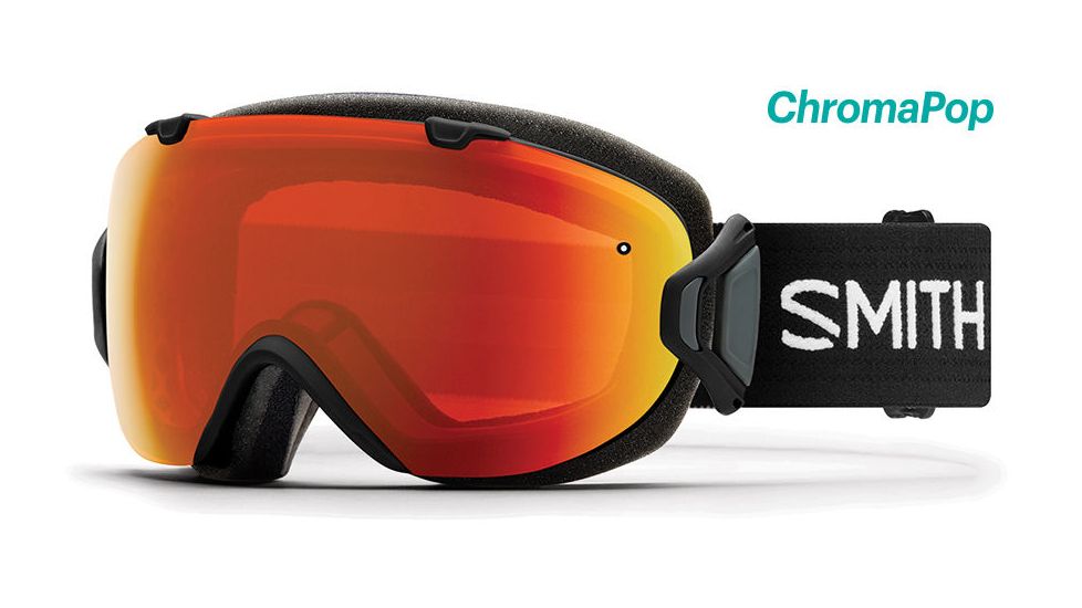 Smith I/OS ChromaPop Goggles Women's, Black/Chromapop Everyday Red Mirror IS7CPEBK18