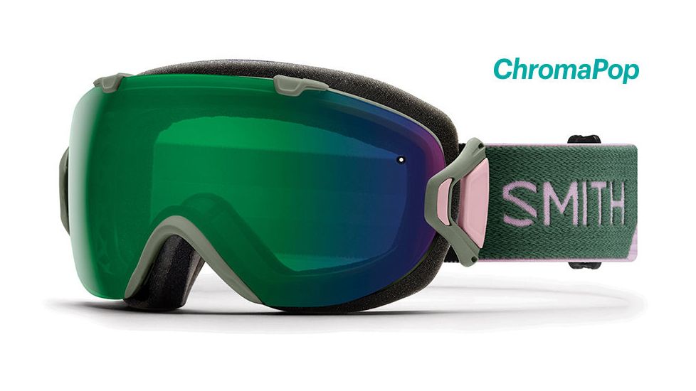 Smith I/OS ChromaPop Goggles Women's, Patina Split/Everyday Green Mirror IS7CPGPT18