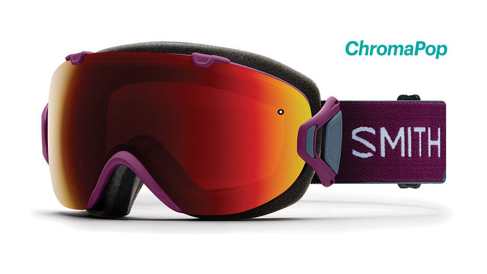 Smith I/OS ChromaPop Goggles Women's, Grape Split/ChromaPop Sun Red Mirror IS7CPRGPB18