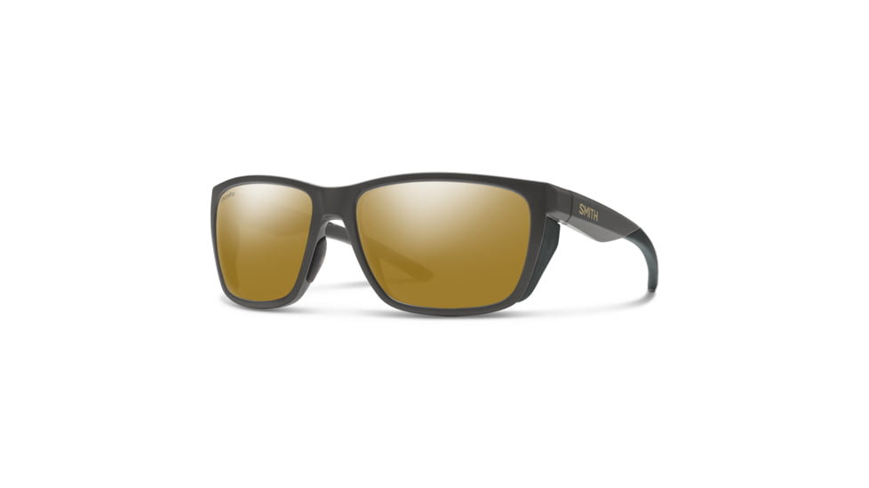 Smith Longfin Sunglasses, Matte Gravy Frame, ChromaPop Polarized Bronze Mirror Lens, 2015154VF59QE