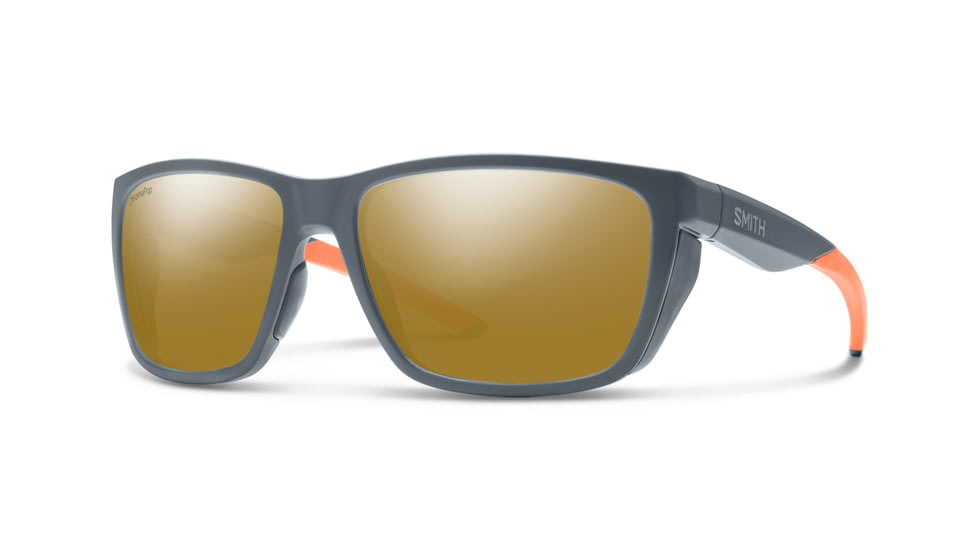 Smith Longfin Sunglasses, Matte Thunder Frame, Chromapop Bronze Mirror Lens, 201515FRE59QE