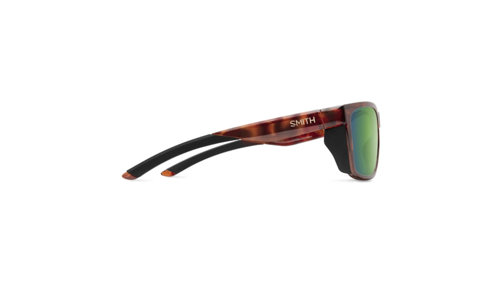 Smith Longfin Sunglasses, Tortoise Frame, ChromaPop Glass Polarized Green Mirror Lens, 20522408659UI