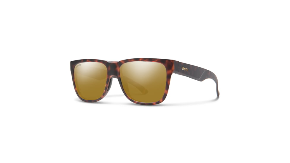 Smith Lowdown 2 Sunglasses, Matte Tortoise Frame, ChromaPop Polarized Bronze Mirror Lens, 200941N9P56QE