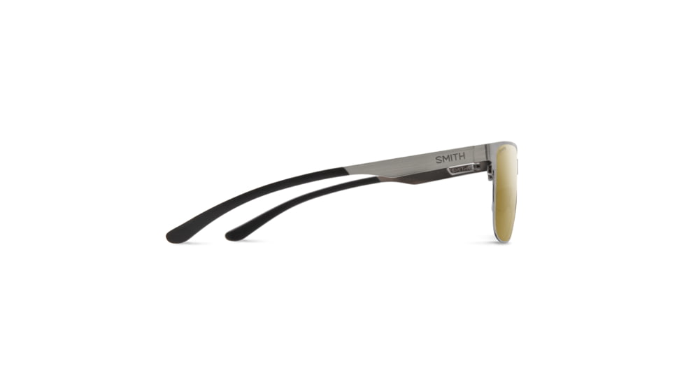 Smith Lowdown Metal Sunglasses, Brushed Gunmetal Frame, ChromaPop Polarized Bronze Mirror Lens, 204930KJ154QE