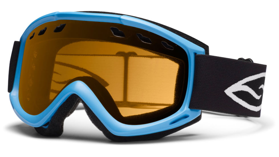Smith Optics Cascade (New) Goggles - Cyan Frame, Gold Lite Lenses CS3LCY12