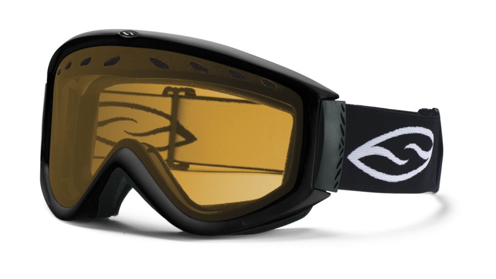 Smith Optics Cascade Skiing Goggles - Black Frame, Gold Lite Lens