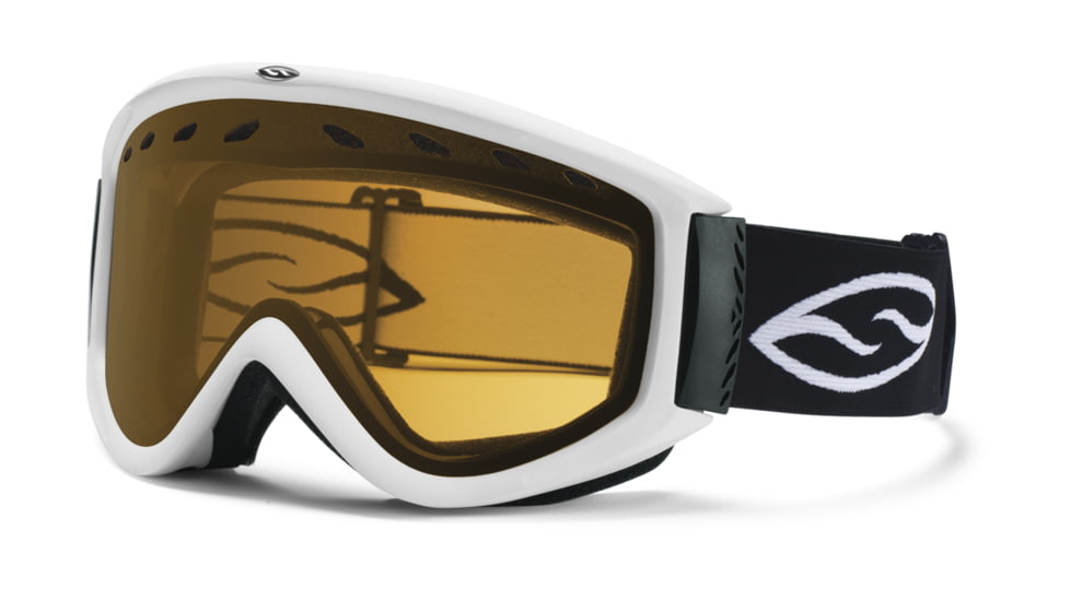 Smith Optics Cascade Ski Goggle - White Frame, Gold Lite Lens