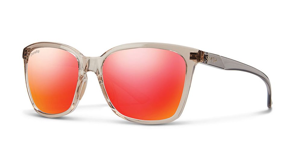 Smith Optics Colette Sunglasses, Desert Crystal Smoke Frame, Sun Red Mirror Lens, CLCMDMDC