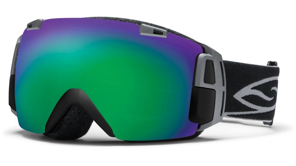 Smith Optics I/O Recon Goggles - Blk Frame, Grn Sol X Mirror And Blue Sensor Mirror Lenses IR7NXBK12