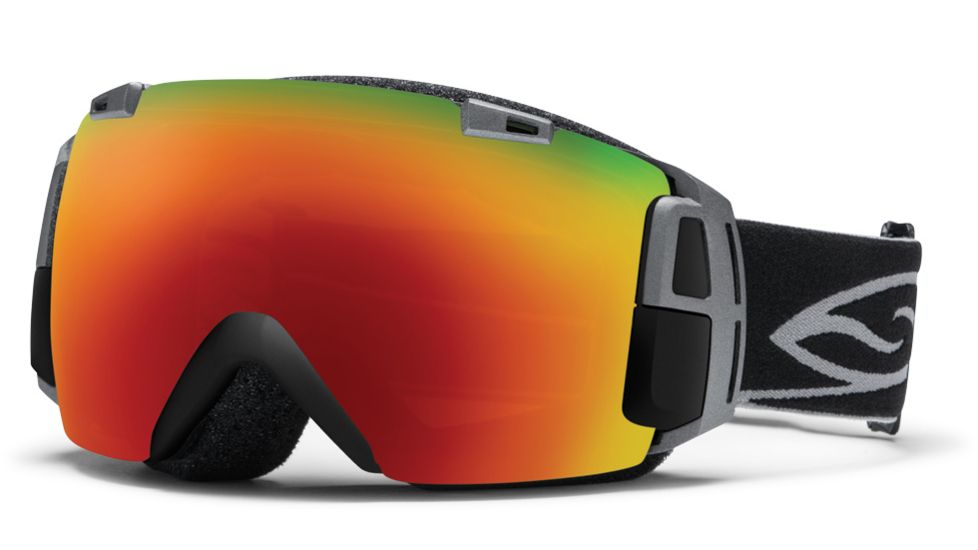Smith Optics I/O Recon Goggles - Black Frame, Red Sol X Mirror, Red Sensor Mirror Lenses IR7DXBK12