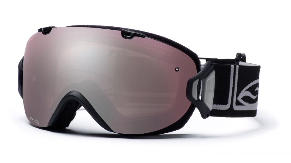 Smith I/OS Goggles, Black Foundation, Polarized Rose Copper And Sensor Mirror Lenses IS7EPFK10