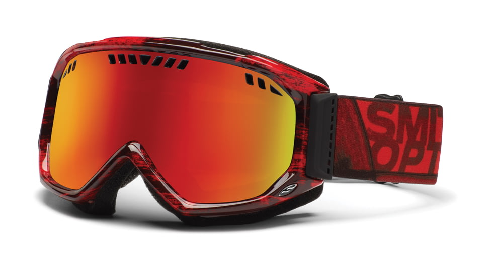 Smith Optics Scope Goggles - Black/Red Dark Sky Frame, Red Sol X Mirror Lenses SC3DXDDS12