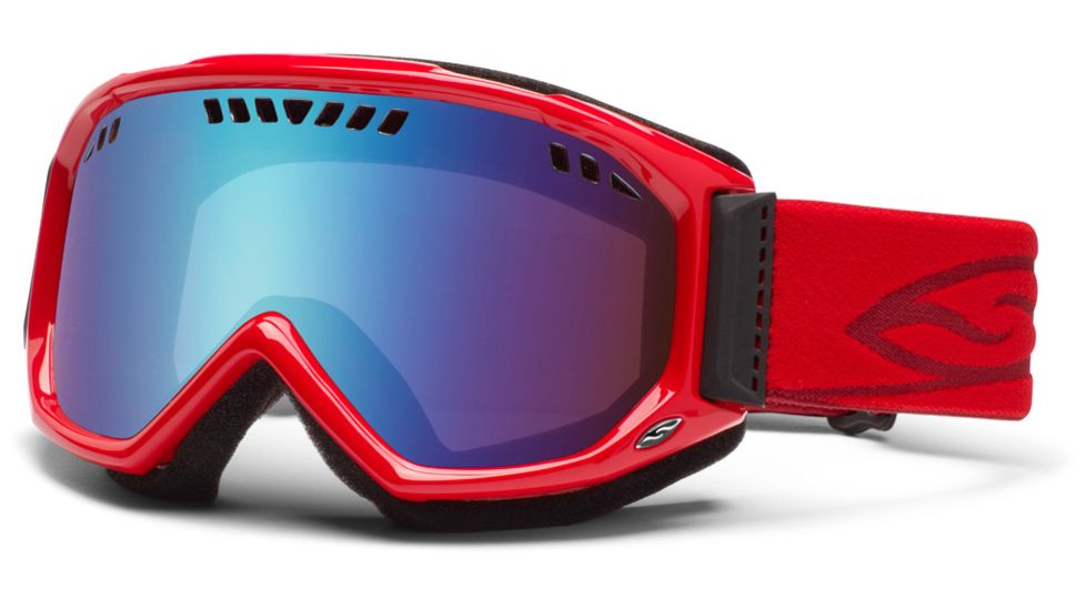 Smith Optics Scope Goggles - Fire Frame, Blue Sensor Mirror Lenses SC3ZFR12