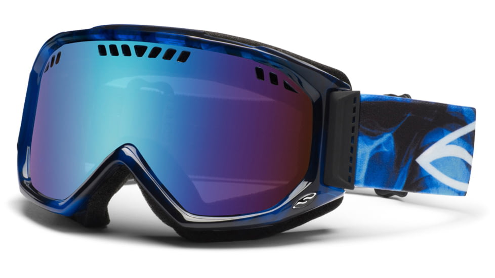 Smith Optics Scope Goggles - Translucent Cyan X-Ray Frame, Blue Sensor Mirror Lenses SC3ZCX12