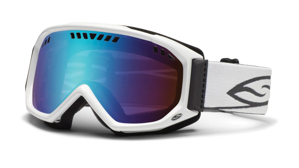Smith Optics Scope Goggles - White Frame, Blue Sensor Mirror Lenses SC3ZWT12