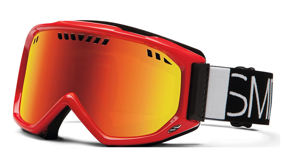 Smith Optics Scope Snow Goggles - Fire Blockhead Frame w/ Red Sol X Lens SC3DXFB13