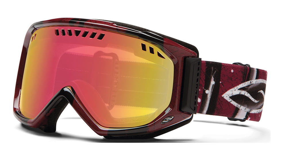Smith Optics Scope Snow Goggles - Oxblood Batik Frame w/ Red Sensor Lens SC3RZOB13