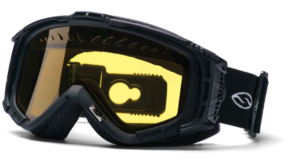 Smith Snow Intake Goggles - Quick Strap Black w/ Yellow Dual Airflow Lens IQ3ABKSM10