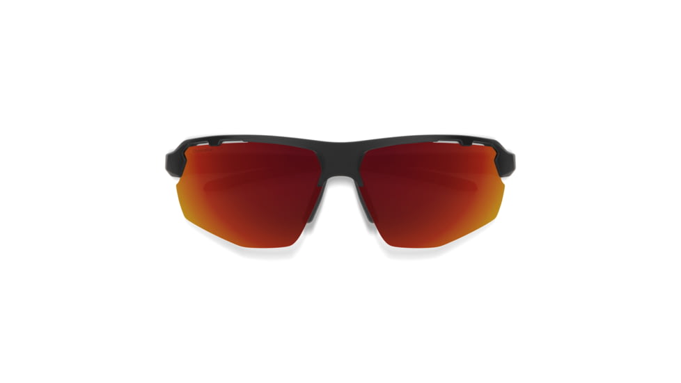 Smith Resolve Sunglasses, Matte Black Frame, ChromaPop Red Mirror Lens, 20492600370X6