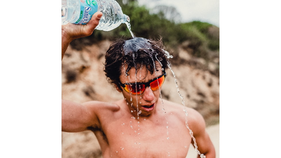 Smith Resolve Sunglasses, Matte Black Frame, ChromaPop Red Mirror Lens, 20492600370X6