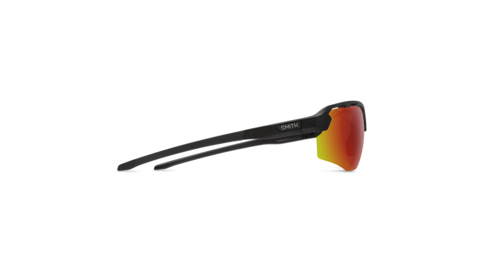 Smith Resolve Sunglasses, Matte Black Frame, ChromaPop Red Mirror Lens, 20492600370X6