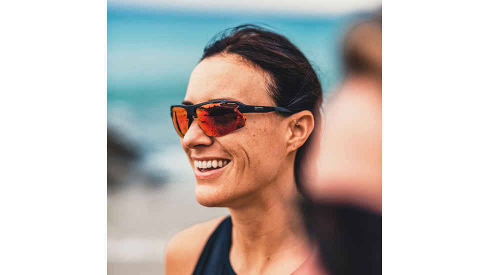 Smith Resolve Sunglasses, Matte Black Frame, ChromaPop Red Mirror Lens, 20492600370X6