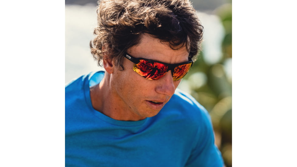 Smith Resolve Sunglasses, Matte Black Frame, ChromaPop Red Mirror Lens, 20492600370X6