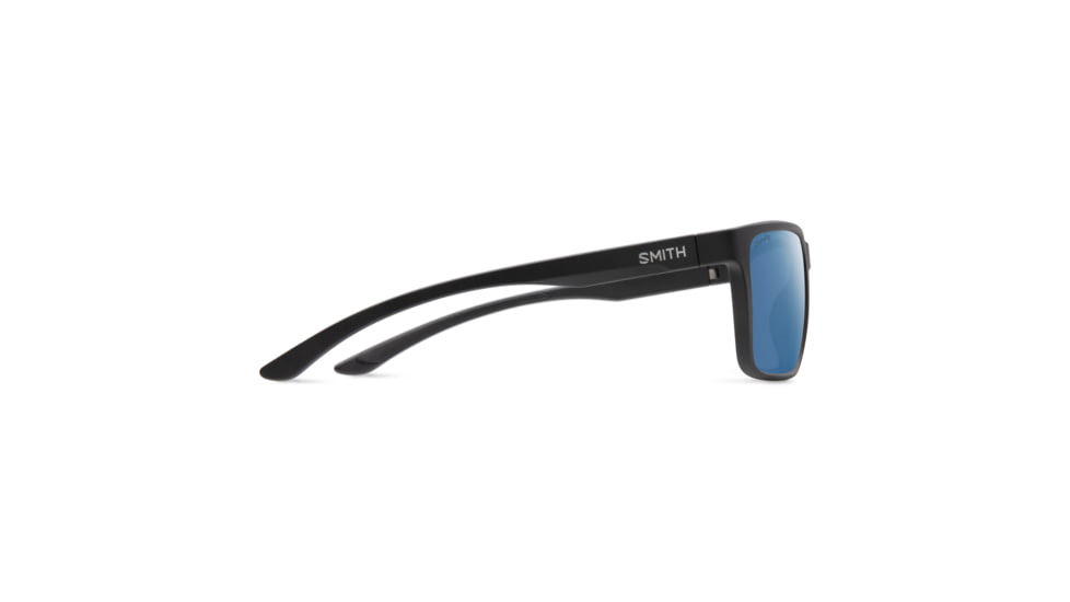 Smith Riptide Sunglasses, Matte Black Frame, ChromaPop Glass Polarized Blue Mirror Lens, 20368212461QG