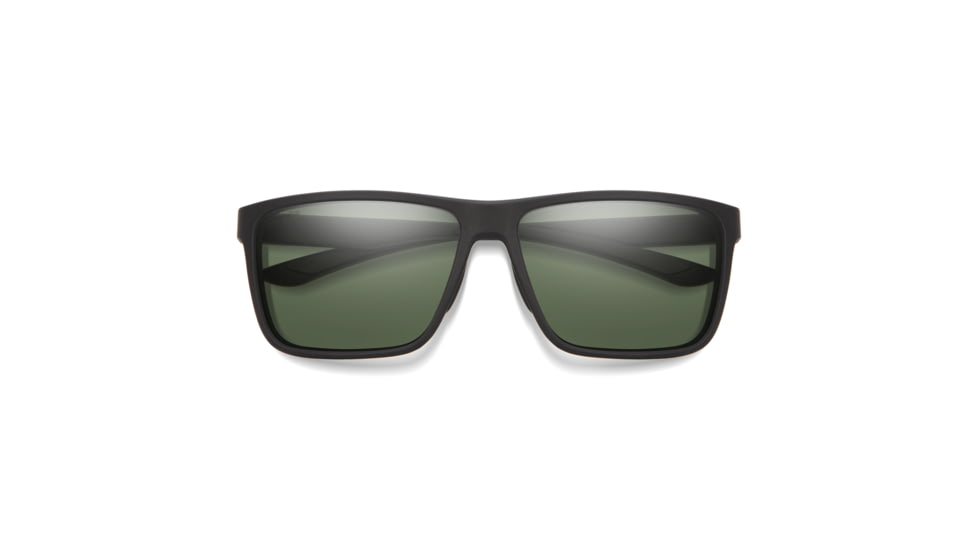 Smith Riptide Sunglasses, Matte Black Frame, ChromaPop Polarized Gray Green Lens, 203682DL561L7