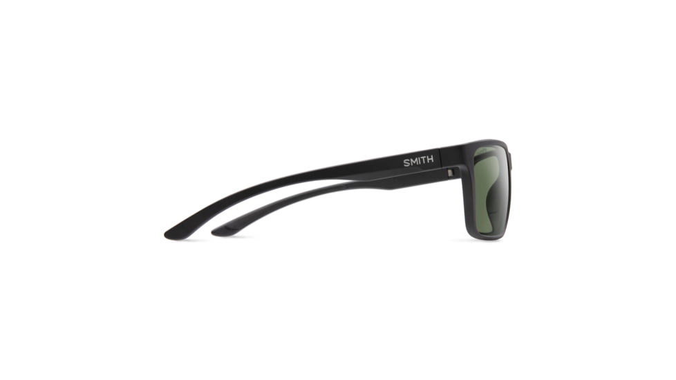 Smith Riptide Sunglasses, Matte Black Frame, ChromaPop Polarized Gray Green Lens, 203682DL561L7