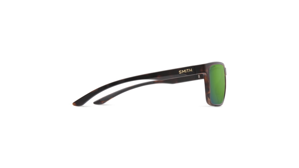 Smith Riptide Sunglasses, Matte Tortoise Frame, ChromaPop Glass Polarized Green Mirror Lens, 203682HGC61UI
