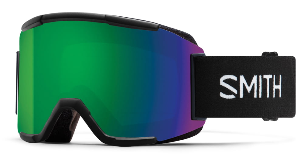 Smith Squad Goggles, Black, Chromapop Sun Green Mirror, M006682QJ99MK