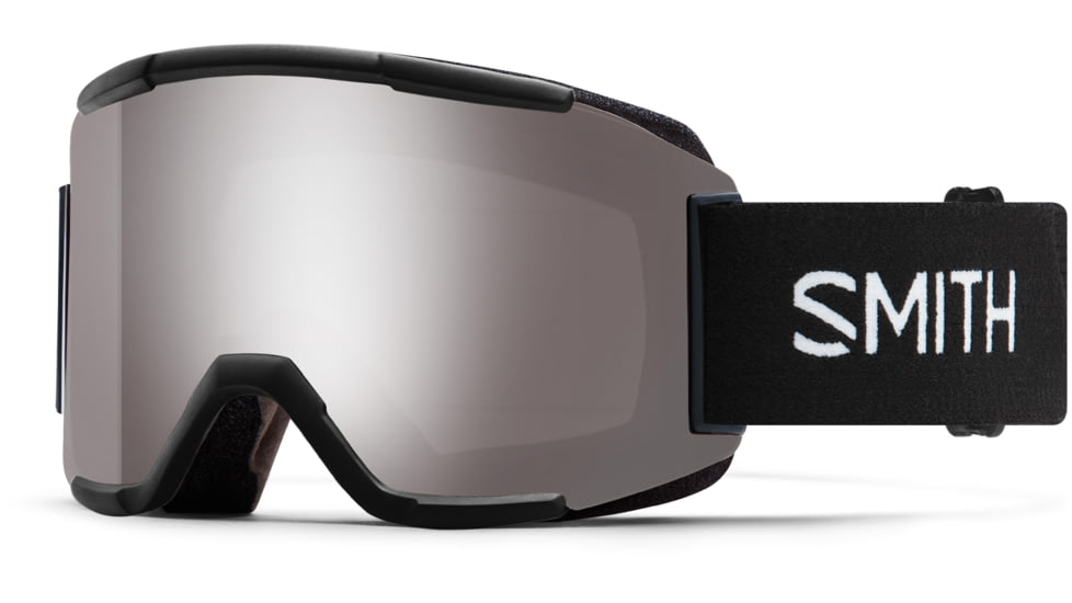 Smith Squad Goggles, Black, Chromapop Sun Platinum Mirror, M006682QJ995T