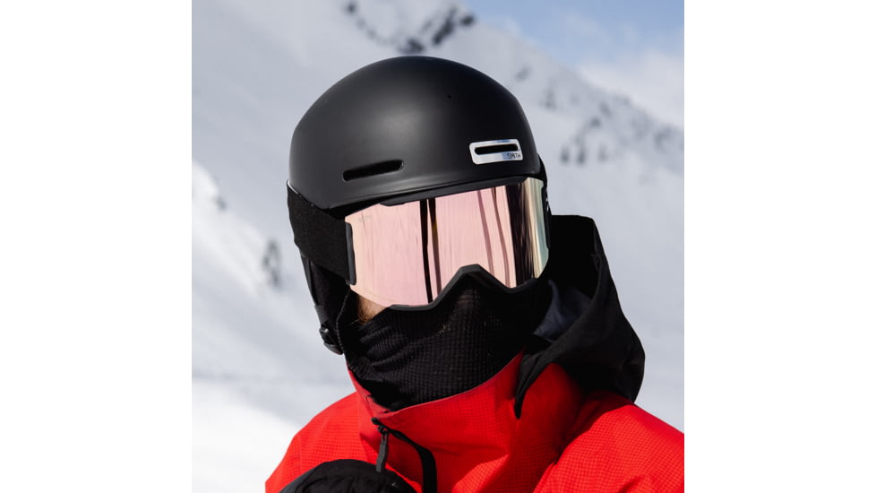 Smith Squad Mag Goggle, ChromaPop Sun Black Gold Mirror, Black, M007560JX99MN